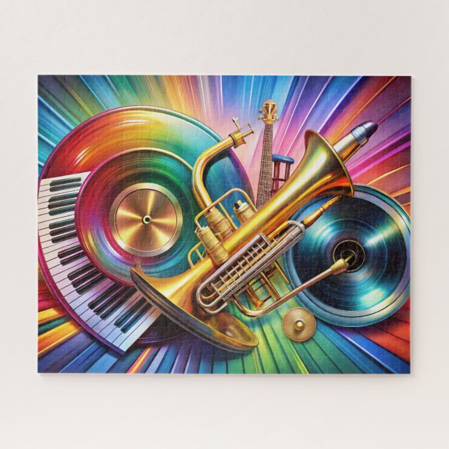 Puzzle d'instruments de musique (Horizontal)