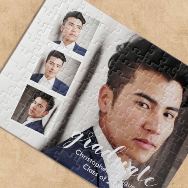 Puzzle Diplômé moderne 4 photos (Créateur téléchargé)