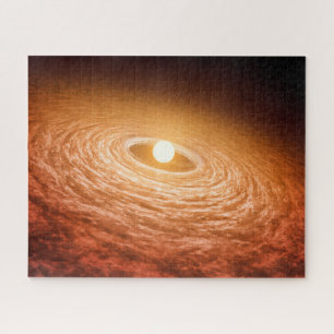 Puzzle Disque De Matériel Autour De Star Fu Orionis.