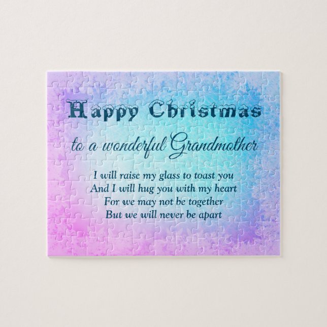 Puzzle Distance Joyeux Noël 2020 Grand-mère (Horizontal)
