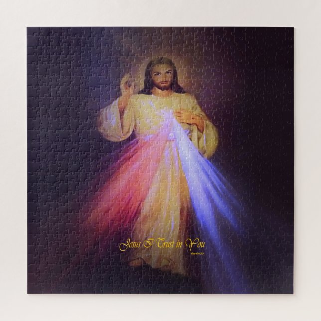 Puzzle Divine Mercy Gold (Vertical)