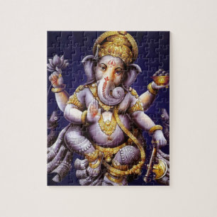 Puzzle Divinité indoue d'éléphant asiatique de Ganesh