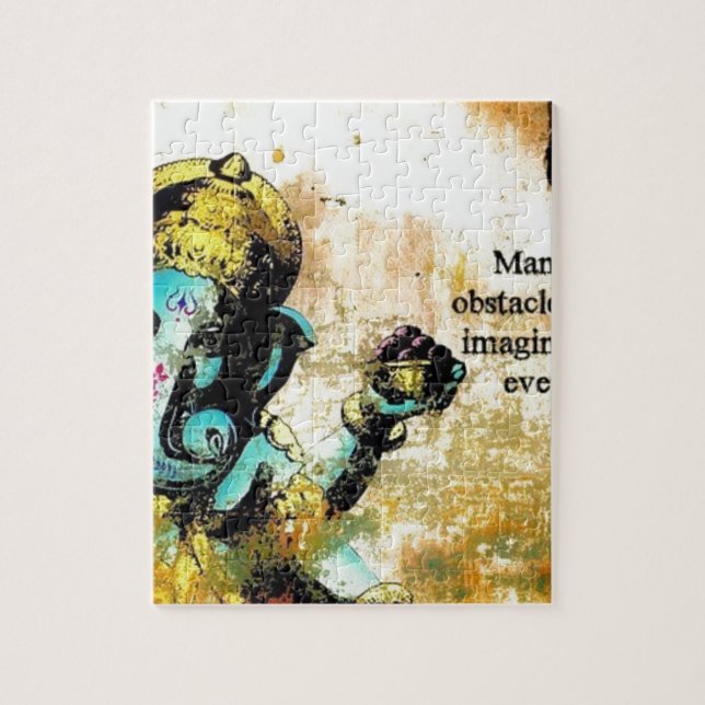 Puzzle Divinité indoue d'éléphant asiatique de Ganesh (Vertical)