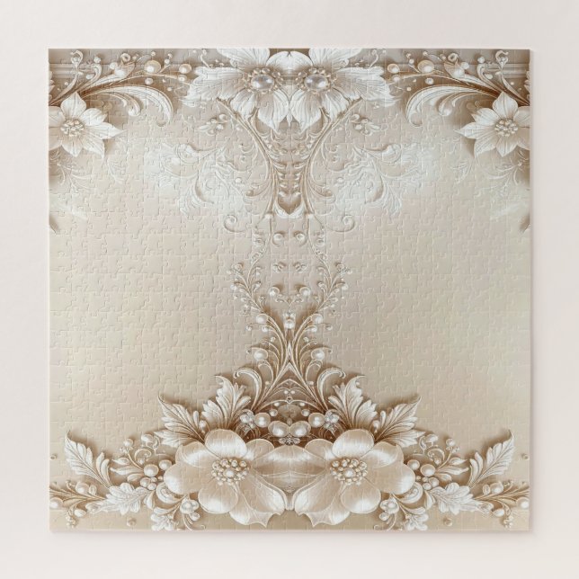 Puzzle d'Ivory Flowers (Vertical)