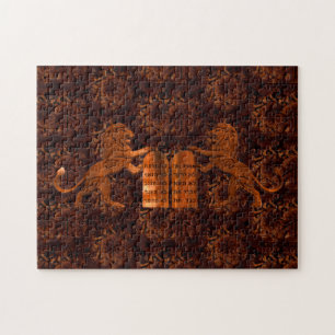 Puzzle Dix commandements et lions