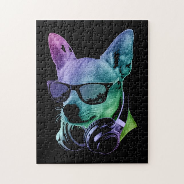 Puzzle DJ Chihuahua (Vertical)