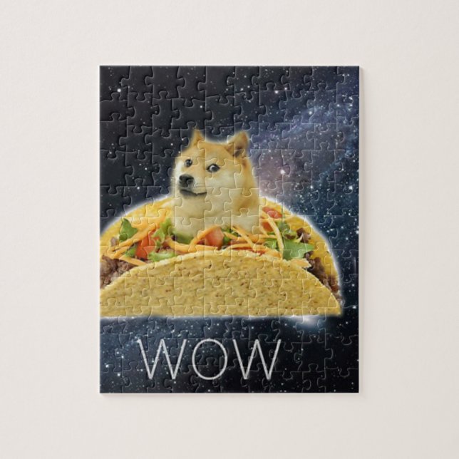 Puzzle doge space taco meme (Vertical)