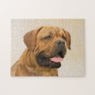 Puzzle Dogue de Bordeaux Painting - Cute Original Dog Art