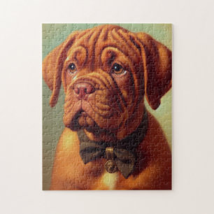 Puzzle Dogue vintage de Bordeaux Peinture