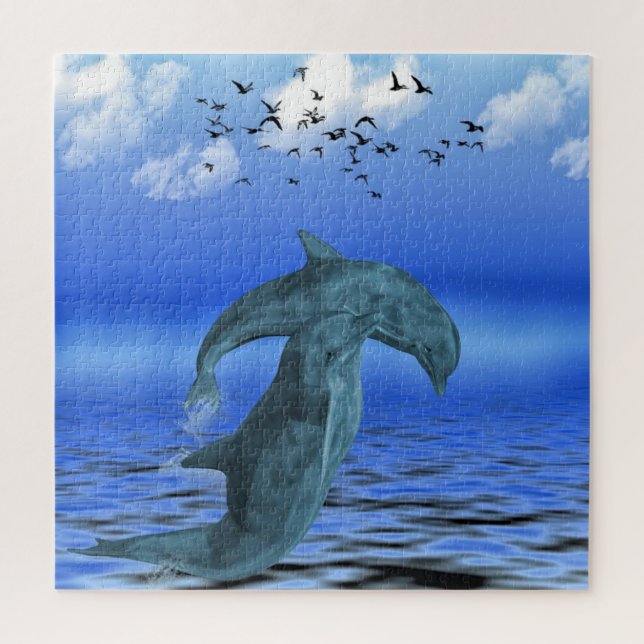Puzzle Dolphin Jigsaw (Vertical)