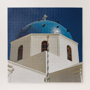 Puzzle Dôme bleu, Santorin, Grèce 676-pc