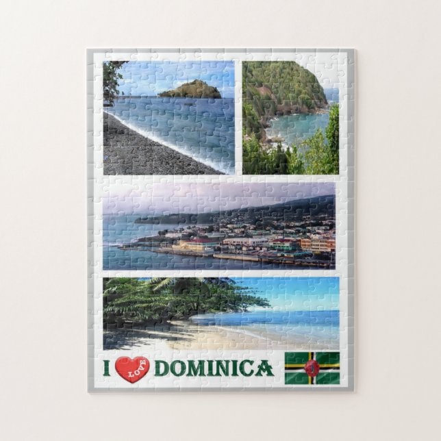 Puzzle Dominica - I Love - (Vertical)