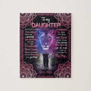 Puzzle Don de fille   Lettre À Ma Fille De Maman