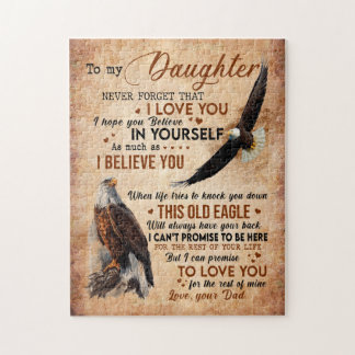 Puzzle Don de fille | Lettre À Ma Fille De Papa