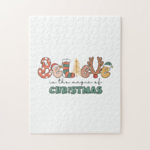 Puzzle Don De Noël Croyez En La Magie De Noël