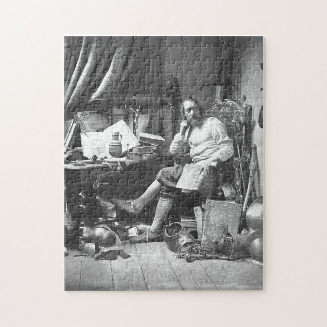 Puzzle Don don Quichotte dans son étude (Vertical)