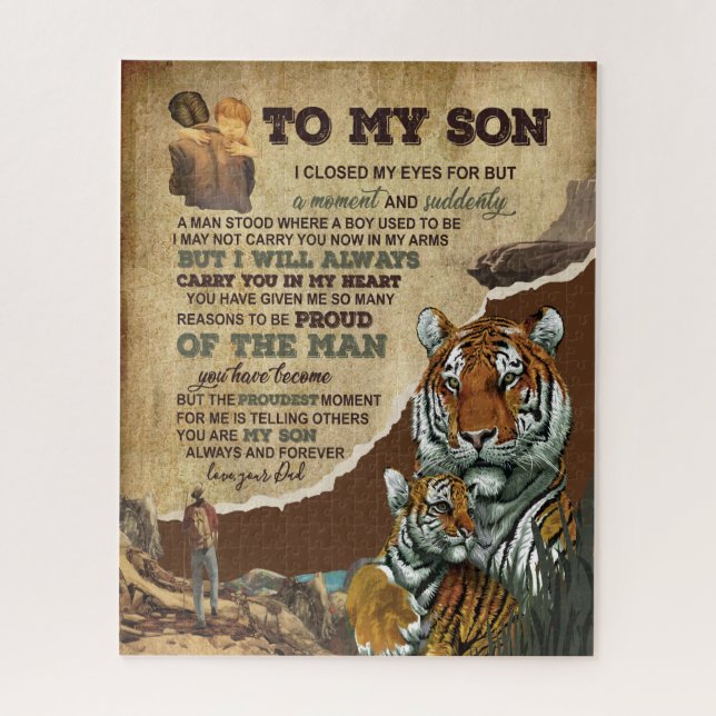 Puzzle Don Son | Lettre À Mon Fils Amour De Papa (Vertical)