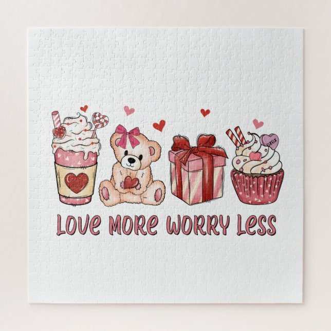 Puzzle Don Valentine | Aimer Plus S'Inquiéter Moins (Vertical)