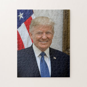 Puzzle Donald Trump Portrait du président de la Maison-Bl