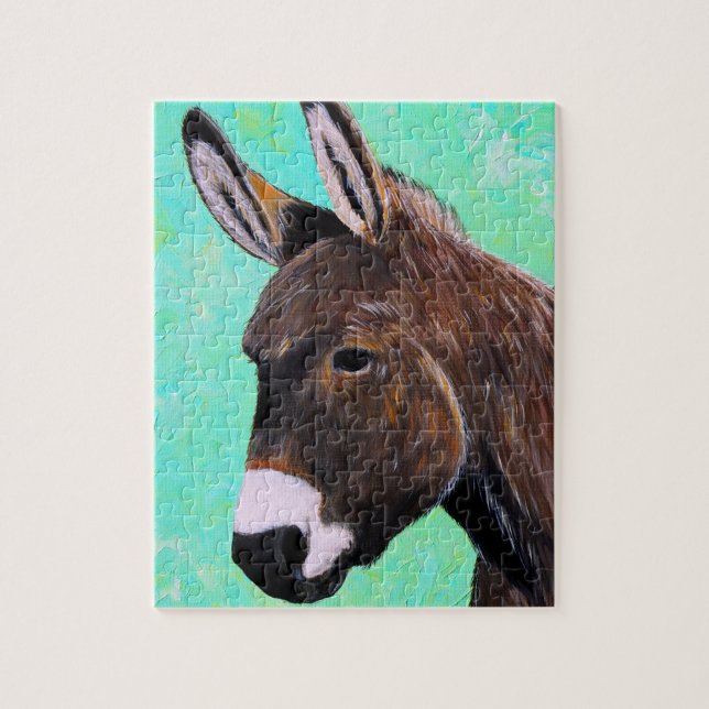 Puzzle Donkey Painting (Vertical)