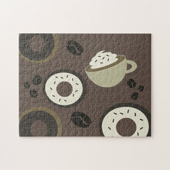 Puzzle Donuts aux grains de café Sucré Barista (Horizontal)