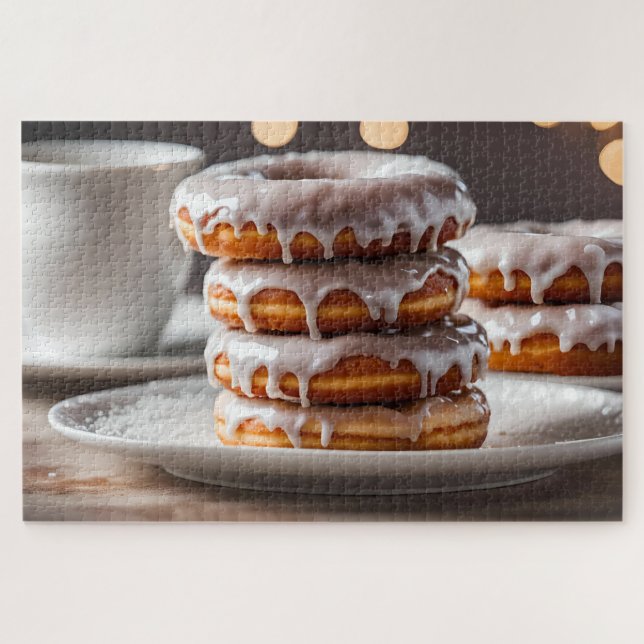 Puzzle Donuts glacés à la vanille (Horizontal)