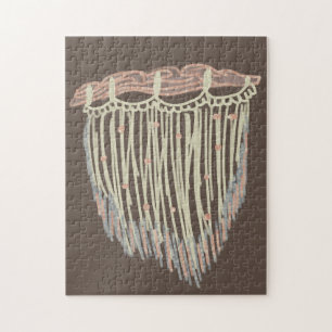 Puzzle Doodles d'art moderne Boho Organic Macrame