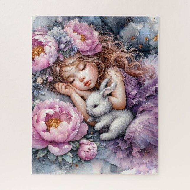 Puzzle Dormir la fille 1 (Vertical)