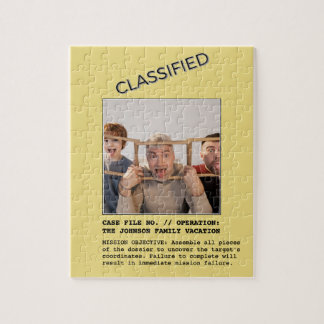 Puzzle Dossier de cas classifié drôle photo personnalisée