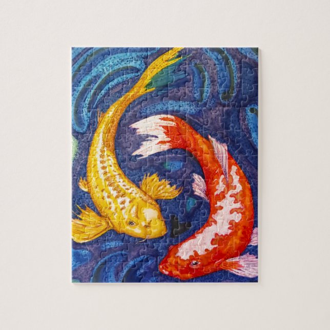 Puzzle Double conception de poissons de Koi (Vertical)