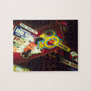 Puzzle Double exposition, intérieur Casino, Las Vegas,