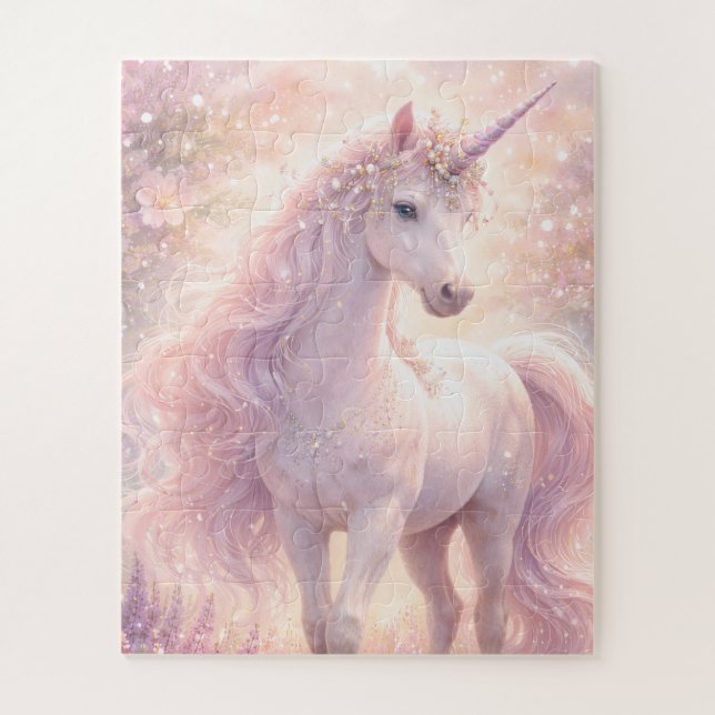 Puzzle Douce Licorne pastel Fantaisiste (Vertical)