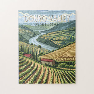 Puzzle Douro Valley Portugal Travel Art Vintage