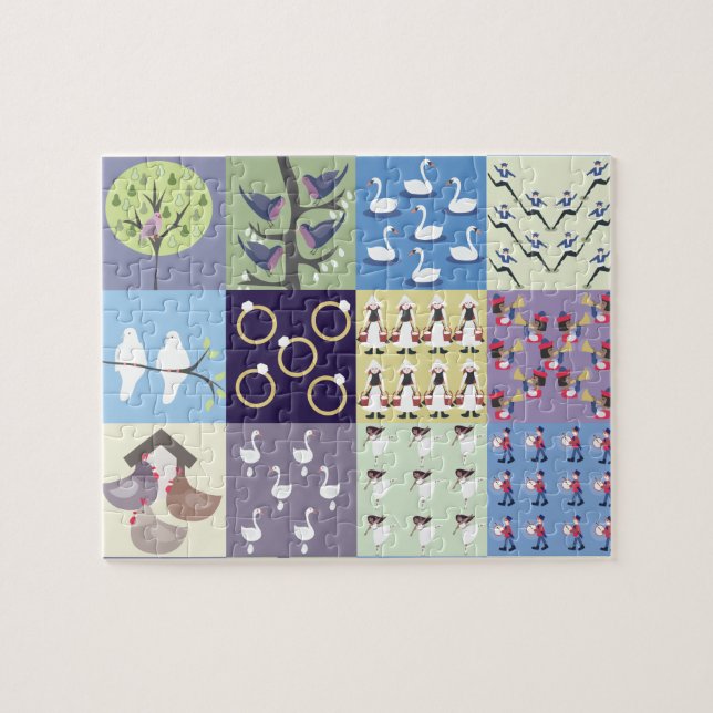 Puzzle Douze jours de Noël (Horizontal)