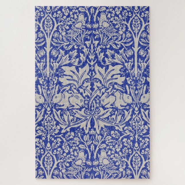 Puzzle Dove et Rabbit, William Morris (Vertical)