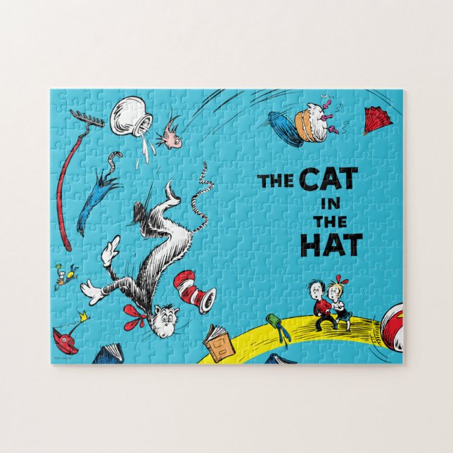Puzzle Dr. Seuss Chat sur la scène Casquette (Horizontal)