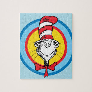 Puzzle Dr. Seuss   Graphisme de tête de chat dans le chap