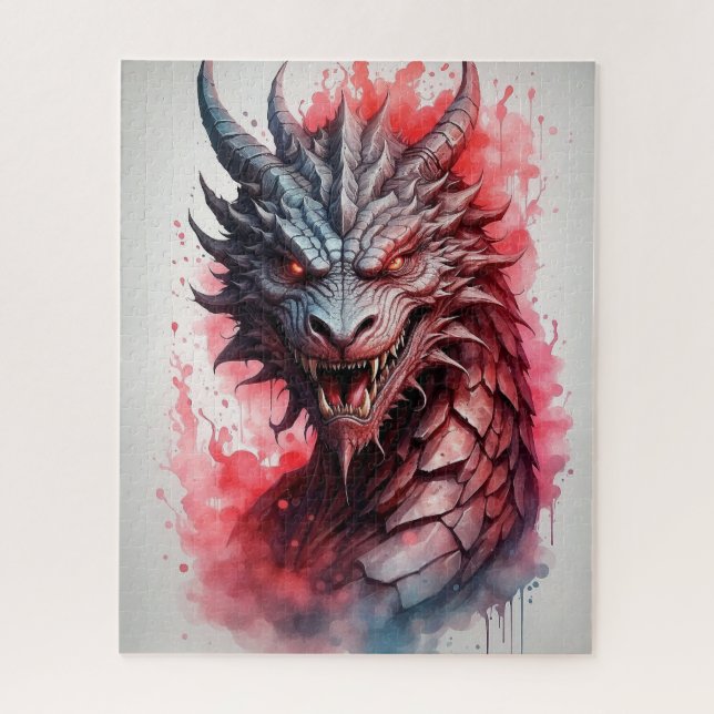 Puzzle Dragon aquarelle (Vertical)