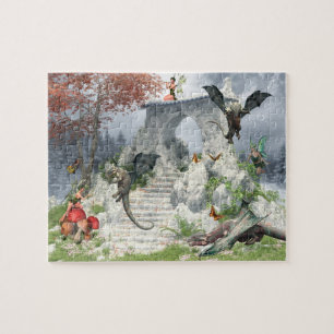 Puzzle Dragon Babies et fées Imaginaire