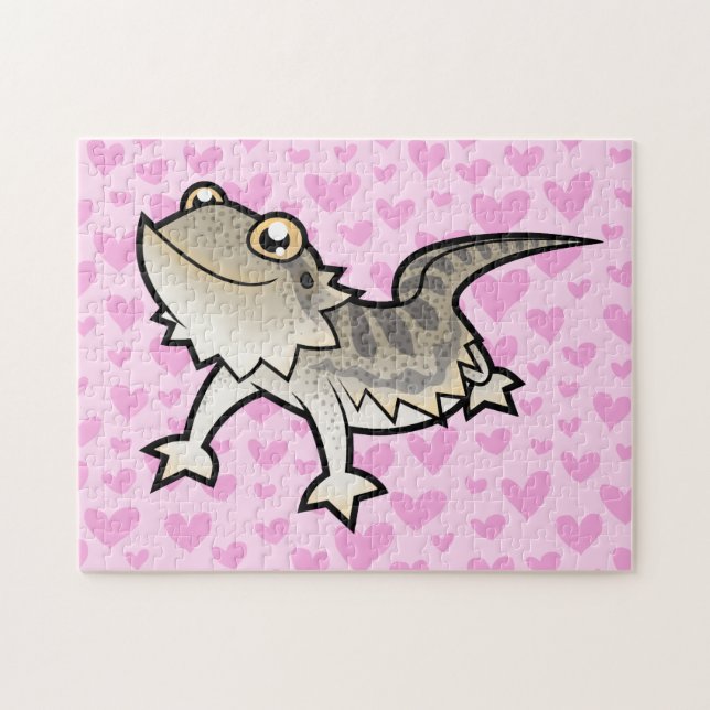 Puzzle Dragon barbu / Dragon de Rankin Amour (Horizontal)