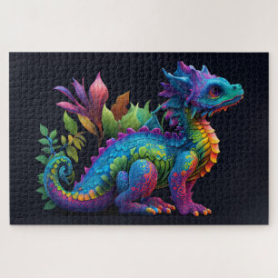 Puzzle Dragon Bébé coloré