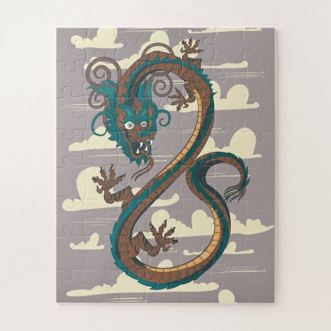 Puzzle Dragon Chinois (Vertical)