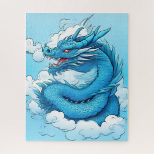 Puzzle Dragon chinois dans les nuages