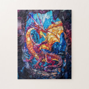 Puzzle Dragon cracheur de feu dans une grotte