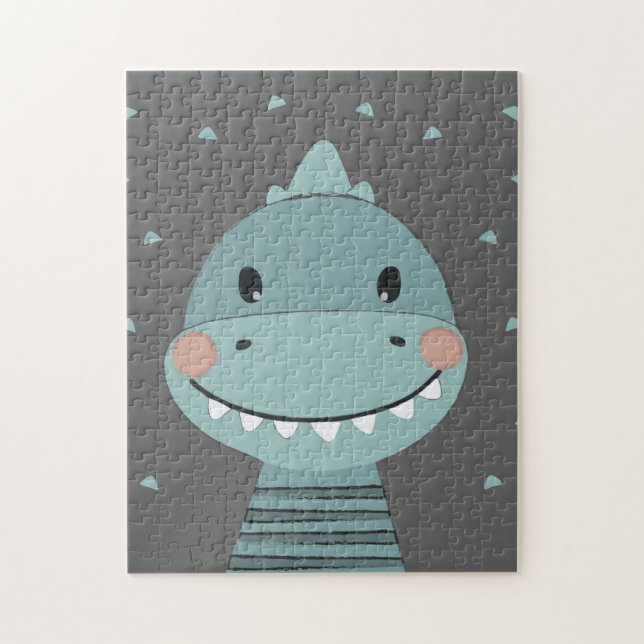 Puzzle Dragon Cute Cartoon Enfants bébé garçon (Vertical)
