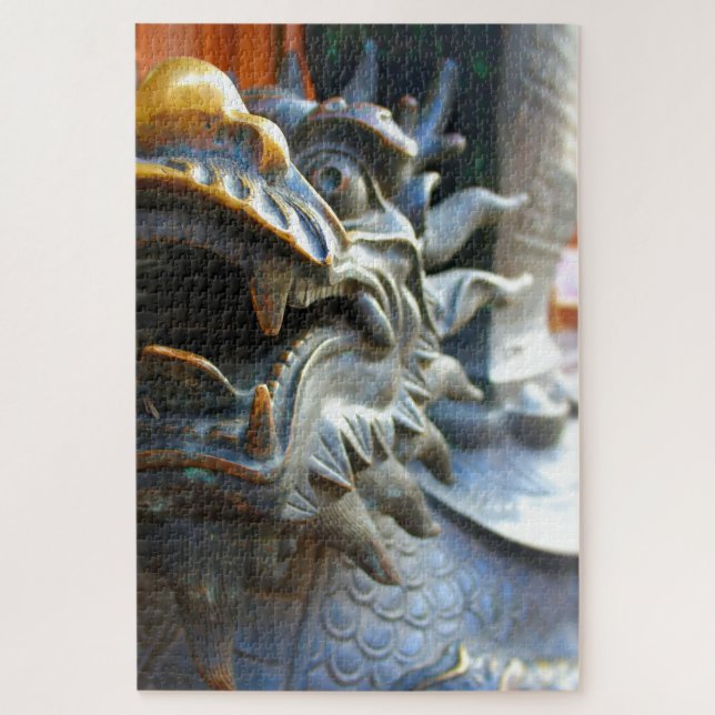 Puzzle Dragon de bronze - Shanghai, Chine - 20x30 - 1014  (Vertical)