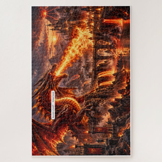 Puzzle Dragon de Feu – Royaume Volcanique (Vertical)