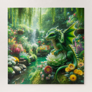 Puzzle Dragon de jardin enchanté