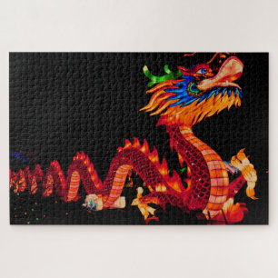 Puzzle Dragon de parade chinois lumineux