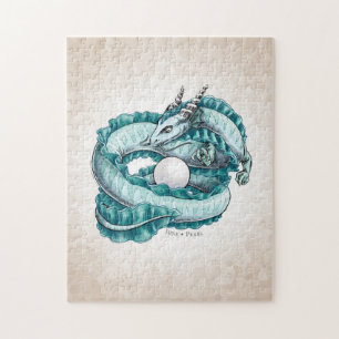 Puzzle Dragon de pierre de naissance de juin : Pearl